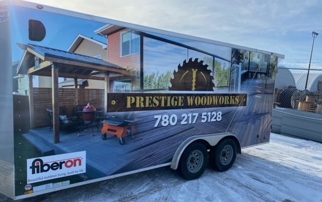 Prestige Woodworks - Christian Neudecker - Deck Builder - Trailer Wrap 2